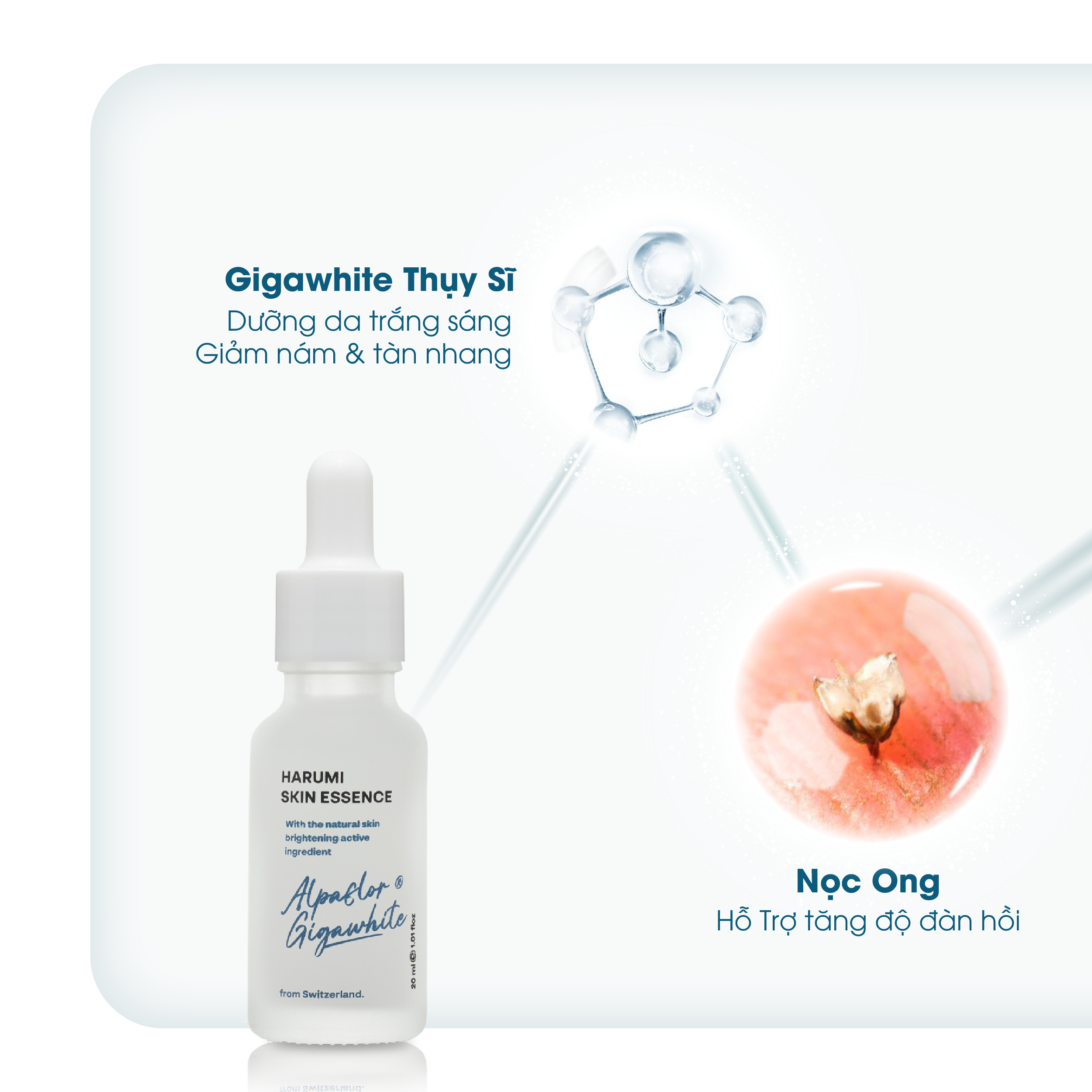 Tinh Chất Mờ Nhăn & Dưỡng Da Harumi - Hỗ Trợ Cải Thiện Nếp Nhăn, Da Đều Màu, Săn Chắc - 20ml